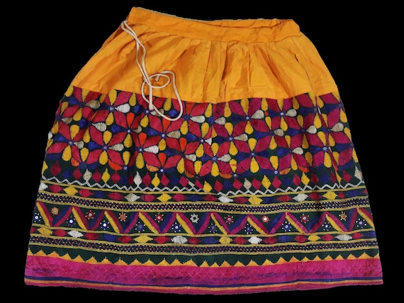 Banjara Skirt vintage Lehenga very heavy Embroide… - image 1