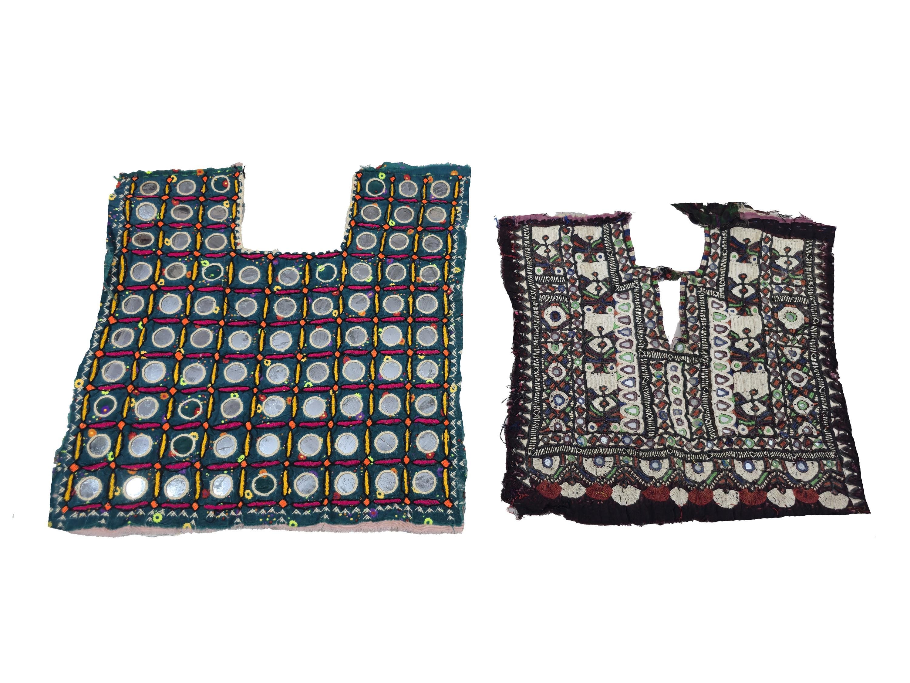バンジャラパッチヨーク2個セット アフガニドレスヨーク 伝統芸術刺繍