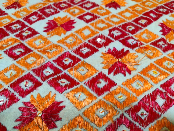 vintage fully work embroidery phulkari bagh style… - image 3