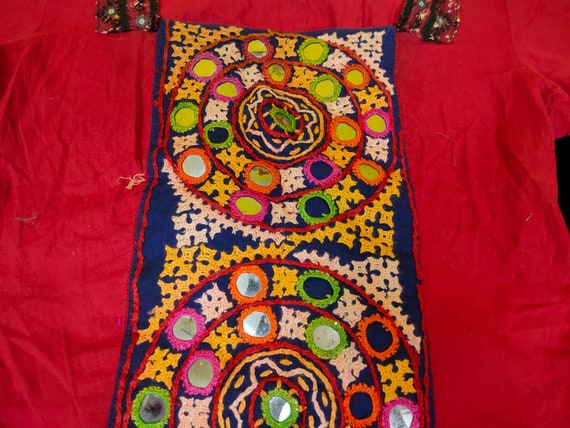 Old Banjara Indian gypsy choli top embroidery fro… - image 5