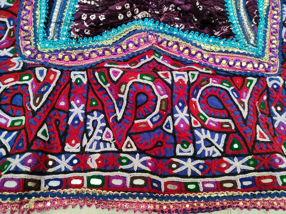 Banjara Indian gypsy choli old top embroidery fro… - image 4
