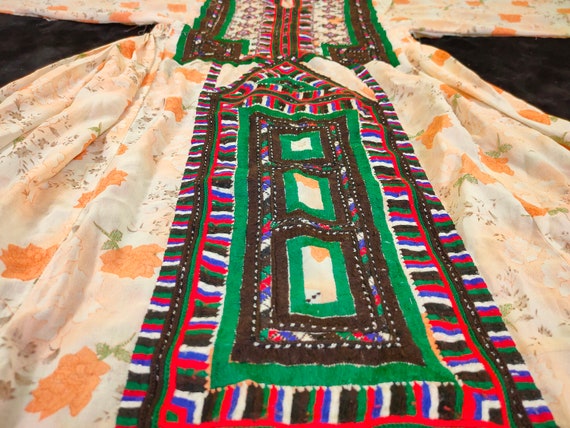 Baluchi dress,afghan embroidered boho's gypsy ant… - image 8