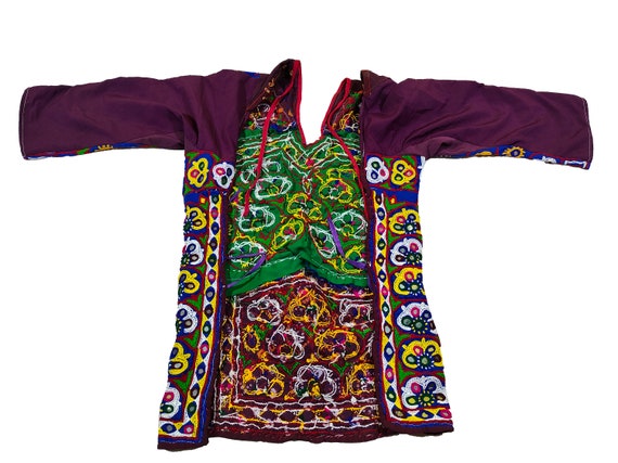 Old Banjara Indian gypsy choli top embroidery fro… - image 10