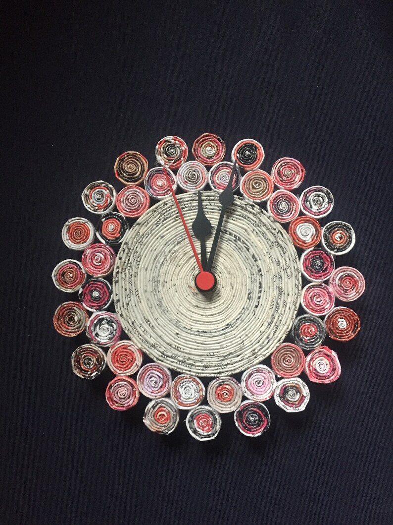 Watch PAPER Clock Table Clock Table Clock Handmade Watch Etsy