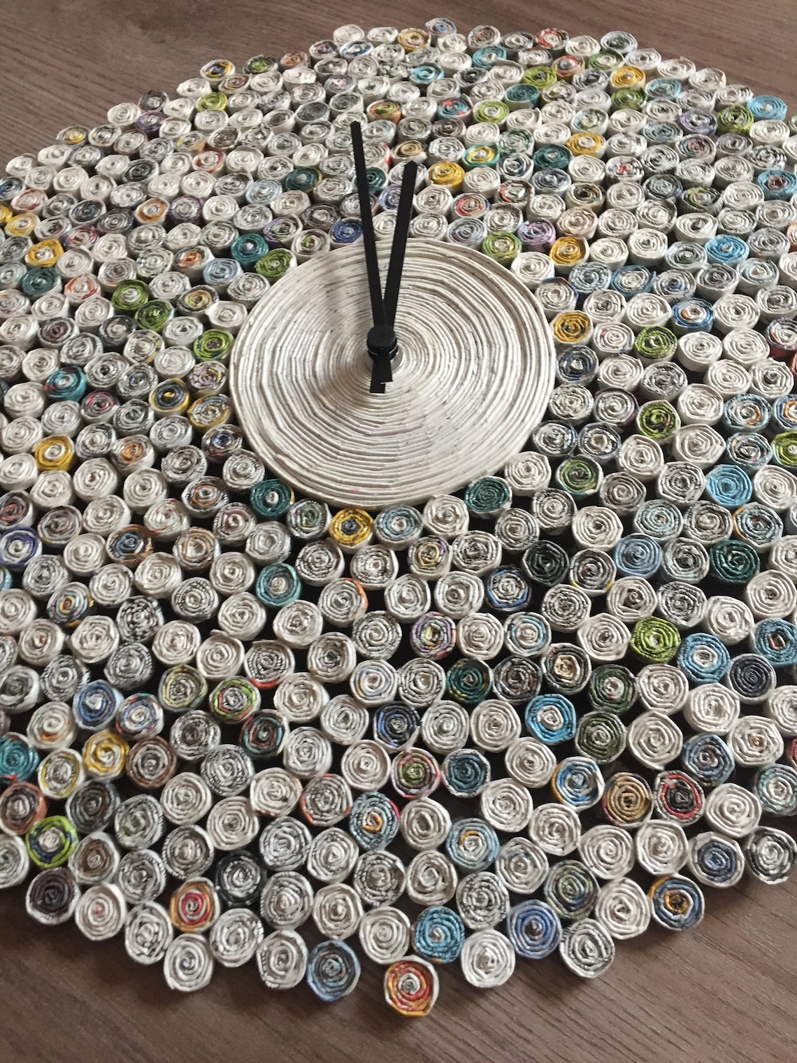 Clock PAPER Clock Wall Clock Wall Clock Handmade Clock Etsy UK