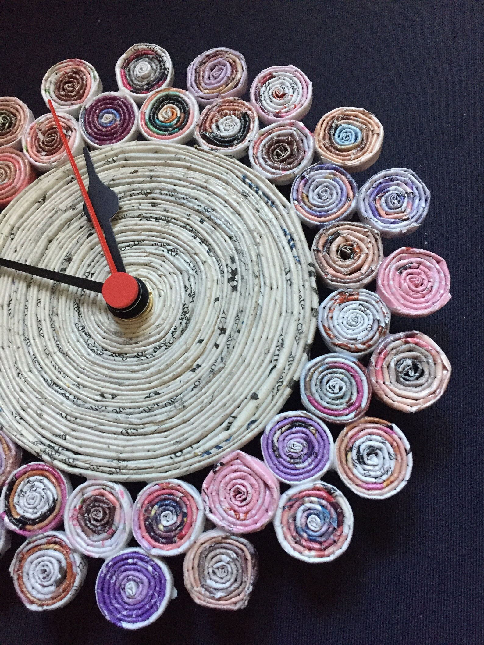 Watch PAPER Clock Table Clock Handmade Watch Paper Clock Etsy