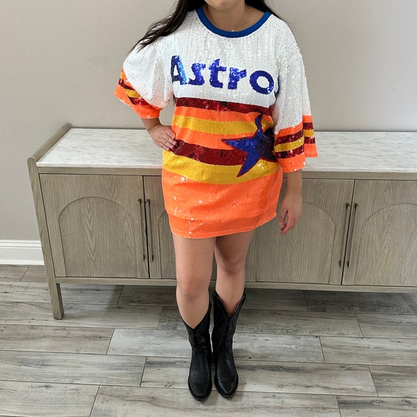 Sequin Baseball Dress main image 0