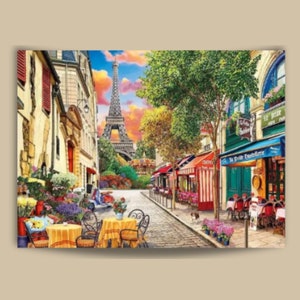 Dog In Paris Paint By Number Puppy Kit For Adults Animals Diy Painting - Foto 3