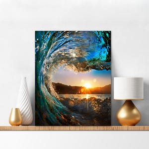 Paint By Numbers for Adults Ocean Wave Painting Kit Acrylic Wall Art Diy Set Birthday Gift Christmas Gift for Friends Indoor Activity 15