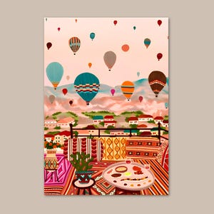 Paint By Numbers Kit For Adults Cappadocia Hot Hair Balloons Diy Painting Kit Turkey Art Acrylic Painting By Number Christmas Gift 213