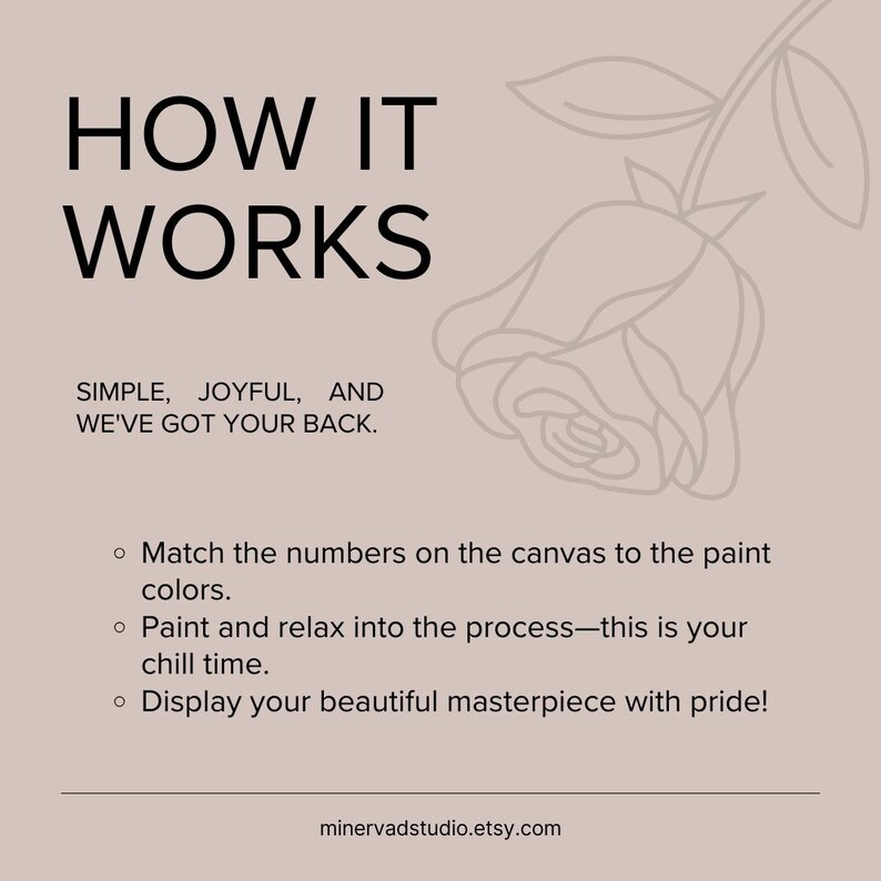 The image is a simple, joyful, and colorful painting of a rose.