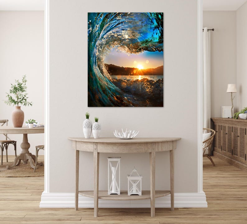 Kit de pintura por números para adultos: pintura de olas del océano, arte mural acrílico, set de bricolaje, regalo de cumpleaños, regalo de Navidad para amigos, actividad para interiores, 15 imagen 4