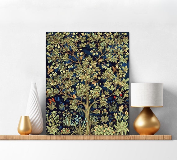 Paint by Numbers Kit for Adults Tree of Life by William Morris Green Diy Painting Kit Flowers and Leaves Paining Set Xmas Gift 19 Etsy Canada