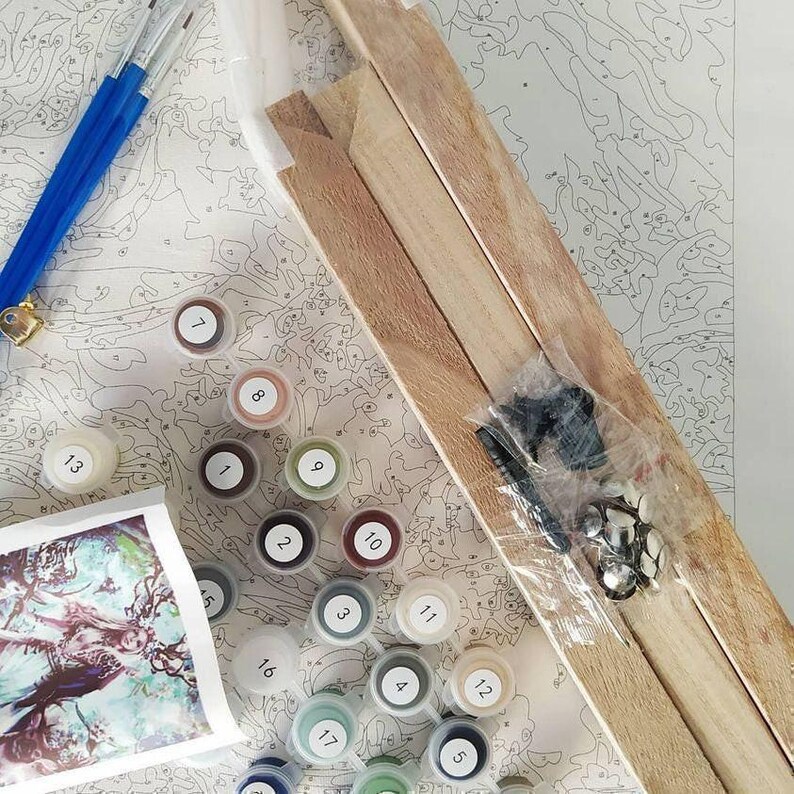 a table topped with lots of crafting supplies
