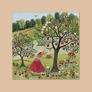 Paint By Numbers For Adults Apple Orchard Square Painting Kit Fruit Wall Decor Cute Gift for Mom Christmas Gift Set 332