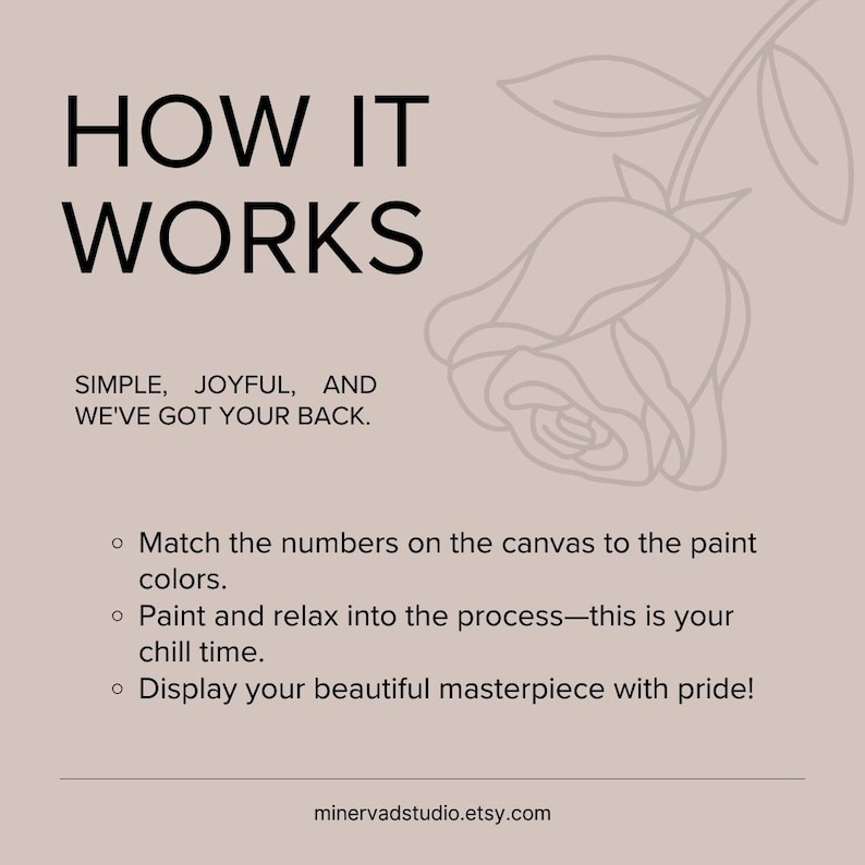 The image is a simple, joyful, and colorful painting of a rose.