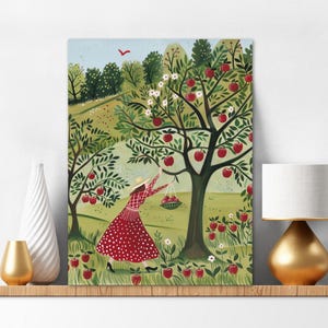 Paint By Numbers For Adults Apple Orchard Easy Painting Kit Fruit Wall Decor Cute Gift for Mom Christmas Gift Set 332