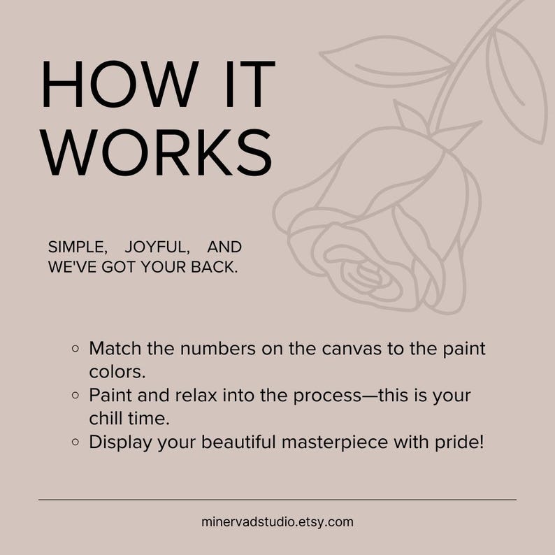 The image is a simple, joyful, and colorful painting of a rose.