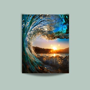 Kit de pintura por números para adultos: pintura de olas del océano, arte mural acrílico, set de bricolaje, regalo de cumpleaños, regalo de Navidad para amigos, actividad para interiores, 15 imagen 2