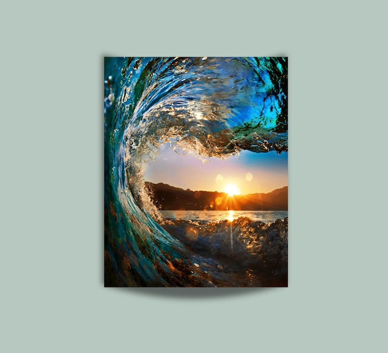 Kit de pintura por números para adultos: pintura de olas del océano, arte mural acrílico, set de bricolaje, regalo de cumpleaños, regalo de Navidad para amigos, actividad para interiores, 15 imagen 2