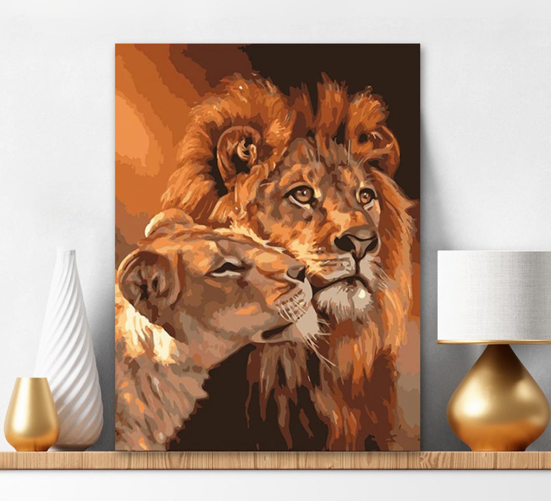 KOMKING Kit de peinture par numéros à faire soi-même pour enfants et adultes avec cadre, peinture acrylique par numéros sur toile, chat coloré 30,5 x KOMKING Kit de peinture par numéros à faire soi-même pour enfants et adultes avec cadre, peinture acrylique par numéros sur toile, chat coloré 30,5 x