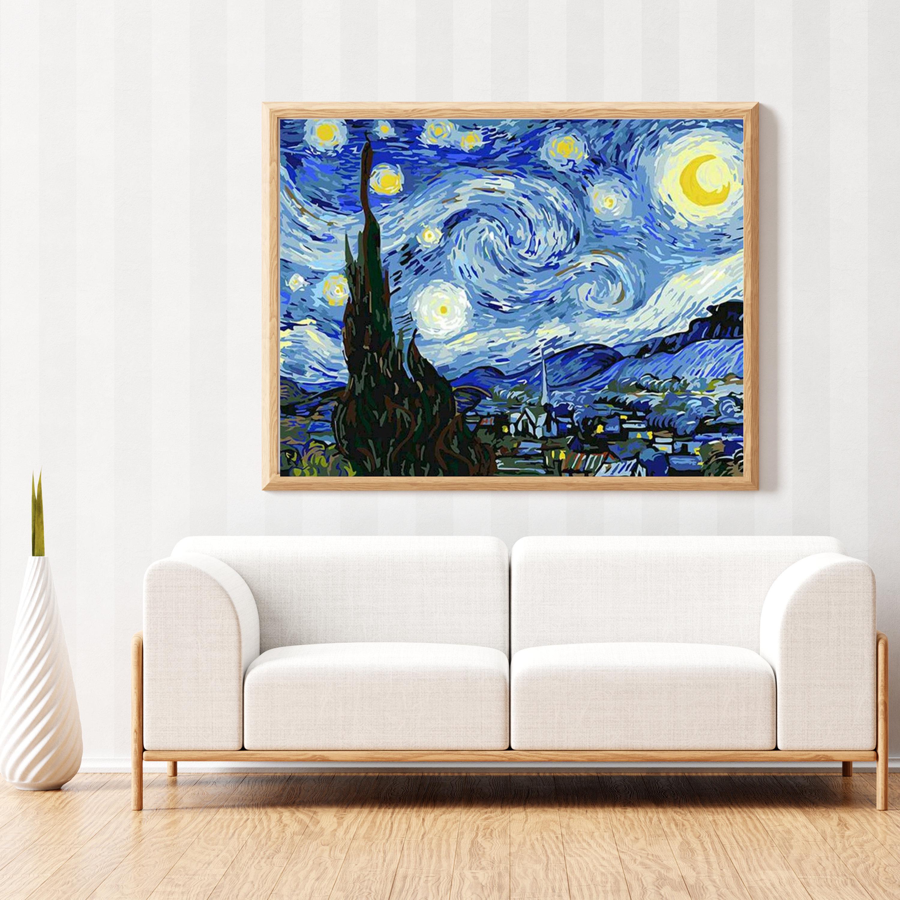 Noche Estrellada Van Gogh pintar por números- Kit de Pinturas por