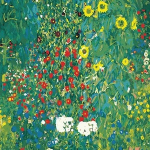 Paint By Numbers Farm Garden With Sunflowers By Klimt Painting Kit - 65