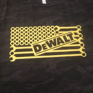 Dewalt tool flag shirt