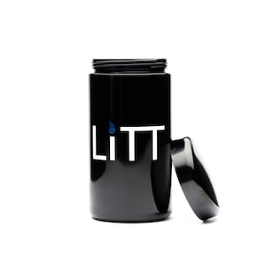 Litt - 500ml (1oz) Stash jar, UV Glass Smell Proof and airtight Store herb The Right Way to Keep Fresh for Longer