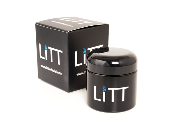 LITT Stash Jars Pack of 2 Aluminum Container for Herb Storage Air Tight Screw Caps Herb On The Go 9cm and 6.5cm, Black LITT Stash Jars Pack of 2 Aluminum Container for Herb Storage Air Tight Screw Caps Herb On The Go 9cm and 6.5cm, Black
