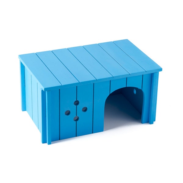 Babooda Wooden Hamster House – Easy to Assemble, Small, Ventilated Pet Play Den for Hamsters, Gerbils, Mice, Guinea Pigs | Pet Toys & Houses