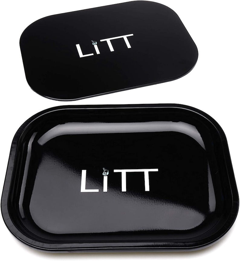 Litt Stash Metal Rolling Tray With Rolling Lid Smart Etsy UK