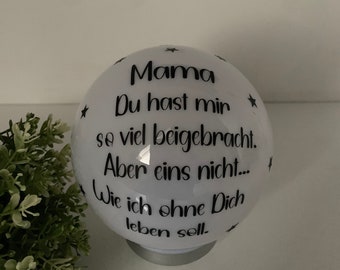 Solarlampe Mama, Grablicht personalisiert, ,Grabschmuck Mama,Grablaterne-Muttertag