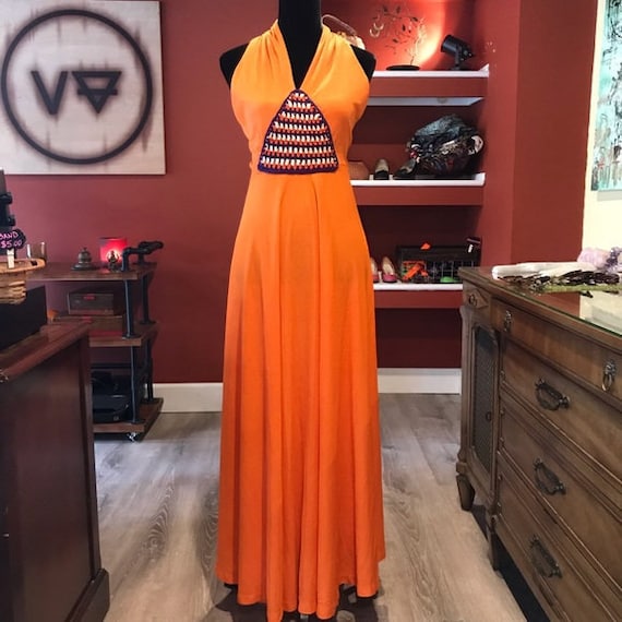 1970's Mr. Boots Halter Dress