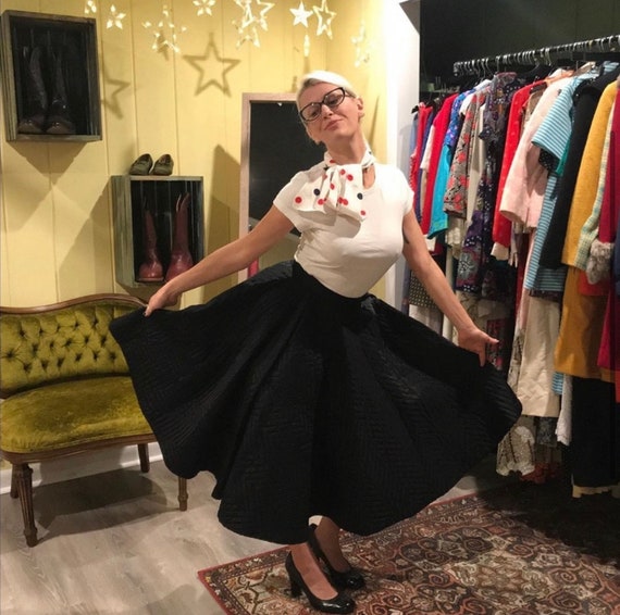 1950's quilted circle skirt