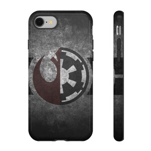 Dual Symbol – Tough Phone Case – iPhone, Fun, Nerdy, Geek, Custom, Slim Case, Electronics, Accessories, Apple, Star Wars, Alliance, Empire