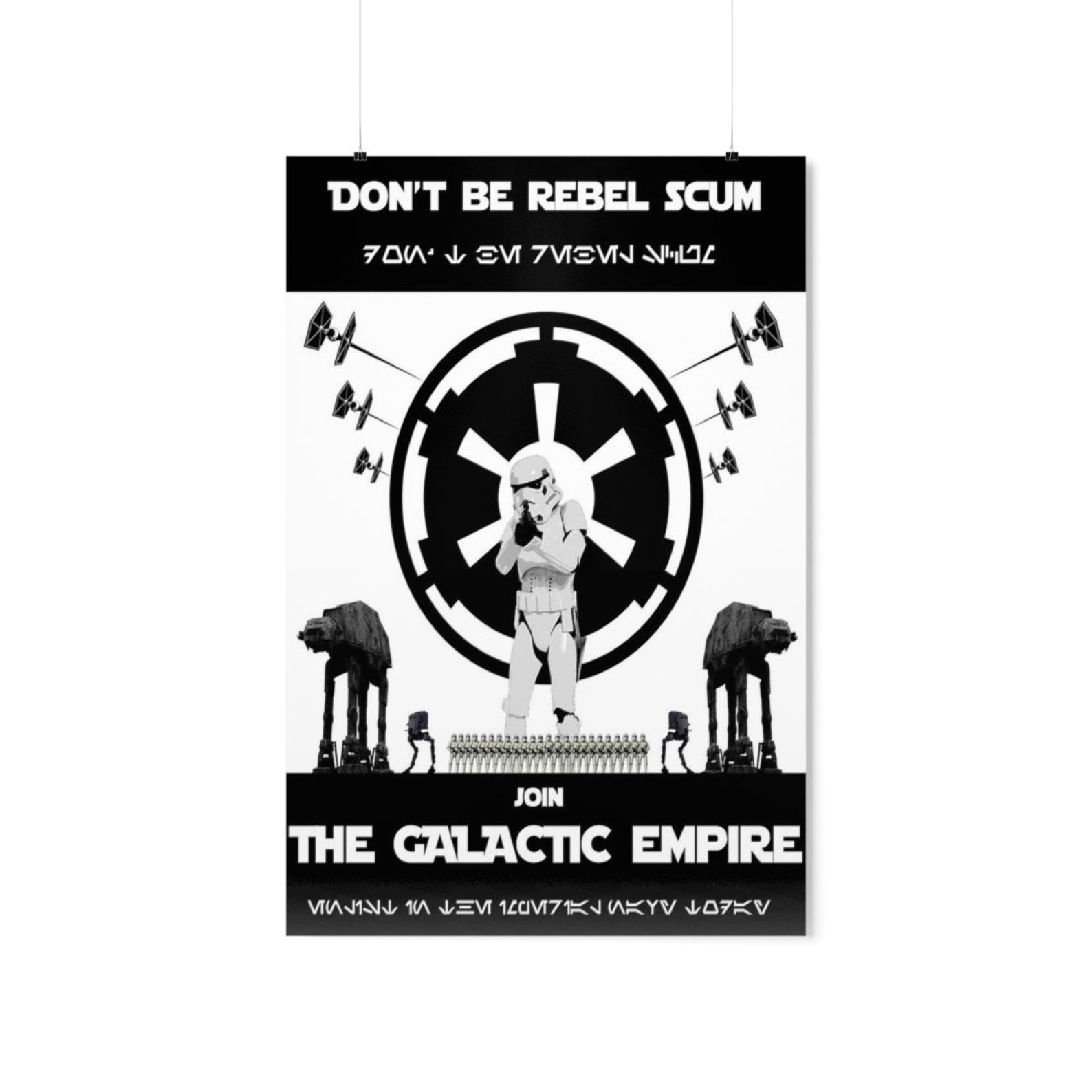 Star Wars Imperial Propaganda Posters Star Wars Galactic Etsy