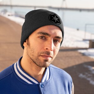 Star Wars Knit Beanie – Imperial Symbol – Outdoor, comfortable, stylish, warm, fall, winter, fashion, accessory, hats & caps, unisex, Adult