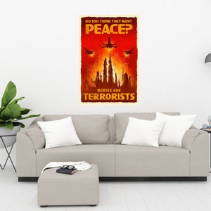 Star Wars - Imperial Propaganda - Posters, Star Wars, Galactic Empire, Rebel Alliance, Prints, Instant Download, Unique, Rebel Terrorists