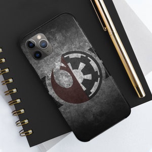 Star Wars Dual Empire & Rebel Symbol – Tough Phone Case – iPhone, Fun, Nerdy, Geek, Custom, Slim Case, Electronics, Accessories, Apple