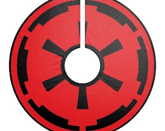 Star Wars Christmas Tree Skirt – Imperial Symbol, Linen, Holiday, Tree Skirt, Winter, Decoration, Holiday Décor, Ornaments & Accents