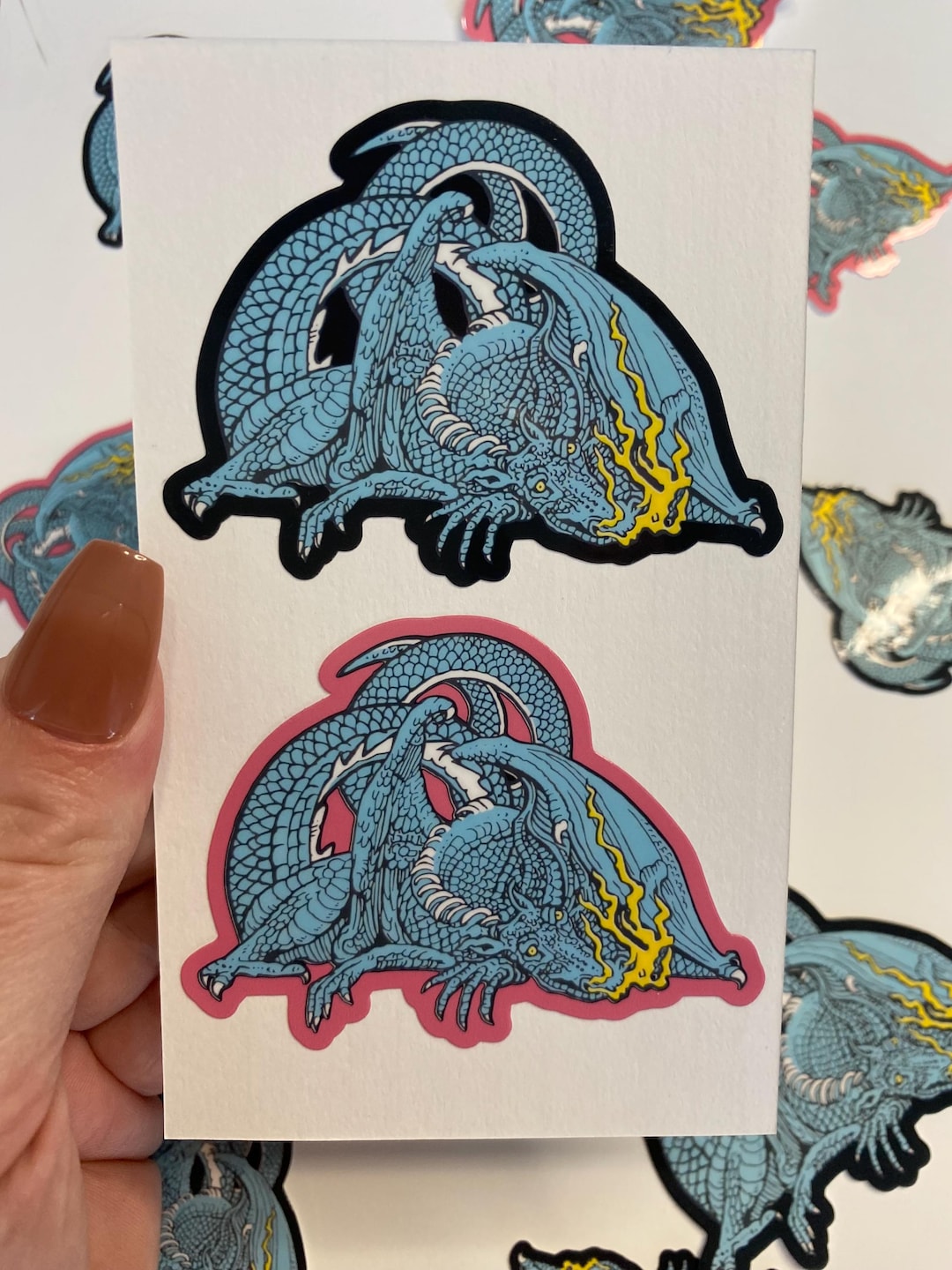 TOP Scaled and Icy Trash Dragon Sticker - Etsy