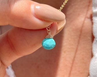 Turquoise Necklace, December Birthstone