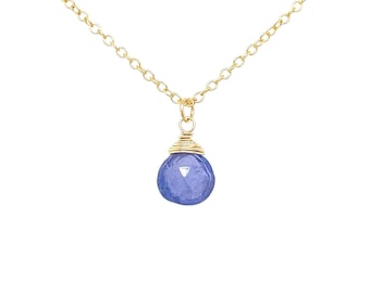 Tanzanite Necklace, December Birthstone