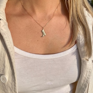 Cowboy Boot Charm Necklace