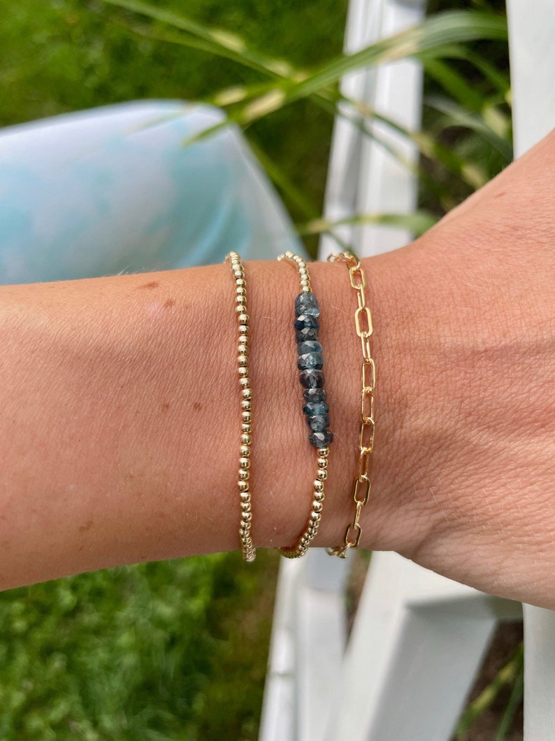 Paperclip Chain Bracelet /anklet in 14k Gold Fill With Charm Etsy