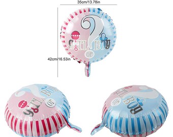 Baby Gender Reveal Balloon Girl or Boy ? Helium or Air