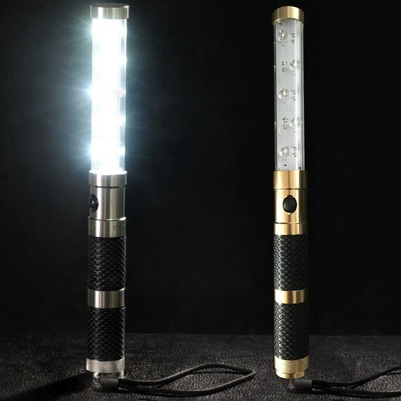 LED Strobe Baton Topper For VIP Champagne Bottle Service - Electronic Sparkler, White, Club Sparklers