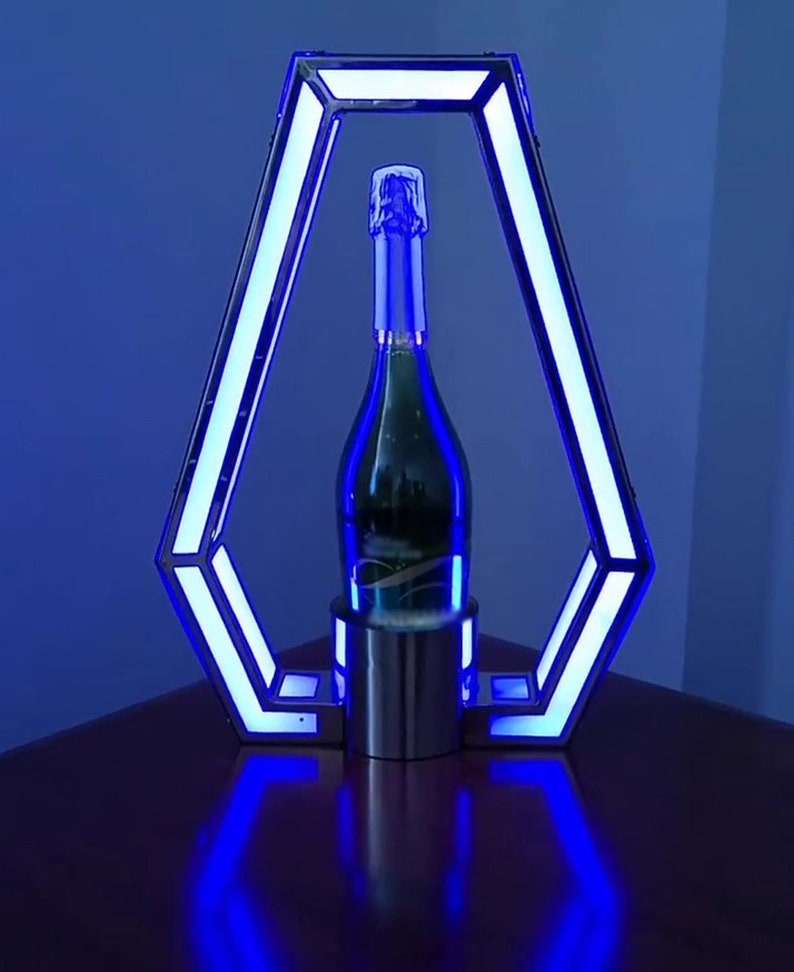 LED Rechargeable Bottle Presenter Flashing Color Changing Etsy