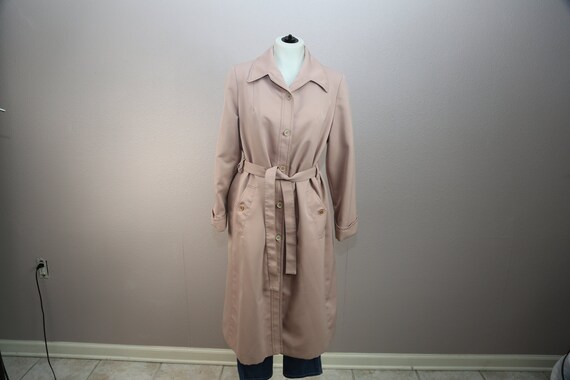 Vintage 1960's Forecaster of Boston Mauve Trenchc… - image 1